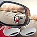 Simenmax Car Blind Spot rose gold Frameless Convex Rear View, 2pcs Adjustable Wide Angle Side Mirrors for Automotive Traffic Safety, 2 Pack