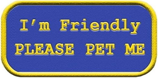 therapy dog please pet me