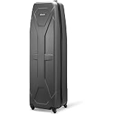 KVV Solid ABS Shell Hard Sided Golf Travel Case with Super Easy Rolling Wheels Ultimate Protection