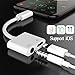 Hightning Jack Headphone Adapter for lphone7/7Plus lpod/lpad/X lphone 8/8Plus 2 in1 Earbuds Audio to 3.5mm Splitter Adaptor Headset Earphone Support Audio + Charge Compatible All Los Systems