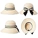 Floppy Summer Sun Beach Straw Hats for Women Accessories Wide Brim UPF 50 Packable M Beige