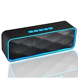 Brightshow Mini Portable Wireless Bluetooth Speakers with Enhanced Bass and Built-in Microphone