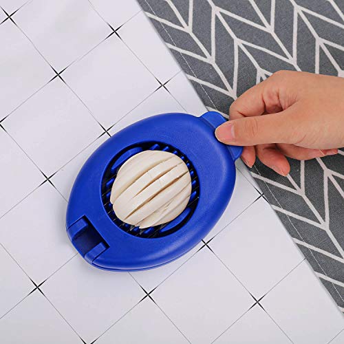 Egg Slicer with Stainless Steel Wire Blue
