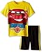 Disney Little Boys' Cars Mesh Short Set, Yellow, 5