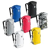 BackSak Waterproof Backpack: 500D PVC, 35L with Welded Seams, Reflective Trim, Padded Back Support, Cushioned Adjustable Straps, Inner Zip Pocket & Splash Proof Outer Zip Pocket