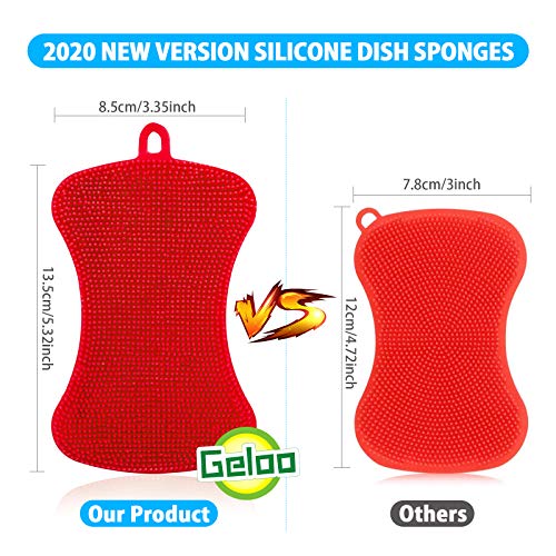 Silicone Sponge Dish Sponges, Multipurpose Better Scrubber Dish Washing