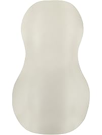 Doc Johnson Mood - Exciter - ULTRASKYN - Dual Texture Stroker - Narrow Side Has Massage Beads, Wide Side Has Thick Ribbing - Discrete - Male Masturbator - Frost