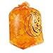 Juvale Pack of 6 Halloween Trash Bags, Small and Medium Sized Pumpkin Leaf Bags - The Perfect Fall Lawn Outdoor Decoration, Orange