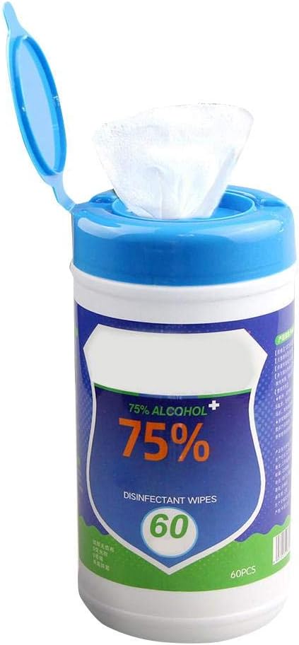 Rifflily 60 Sheets/Pack Skin-Friendly Non-Woven Disposable Disposable Cotton Wipes Canned Portable Cleaning Wipes Suitable for Home and Car