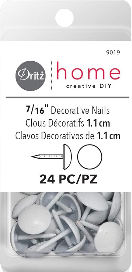 Amazon Com Dritz Home 9019 Smooth Decorative Nails 7 16 Inch