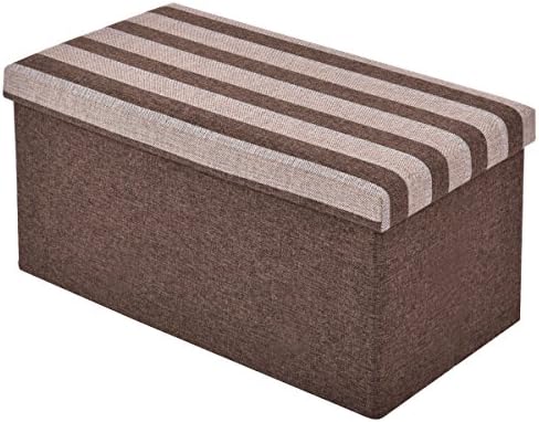 Innovative Foldable Ottoman Seat Stool Bench Storage Box for Home Decor
