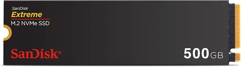 SanDisk Extreme 500GB M.2 NVMe PCIe Gen4 SSD Read 5150 MB/s nCache