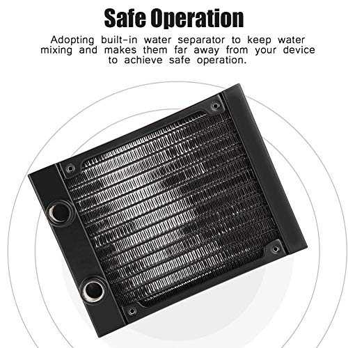 Mugast-SR-LFG14-Intercambiador-de-Calor-Radiador-para-PC-con-12-Tubos-Refrigerador-por-Agua-Computadora-Separador-de-Agua-para-PC-120mm