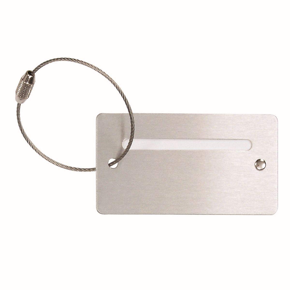 Alumaxx - 31511 - luggage tag with screw closure, aluminium, silver