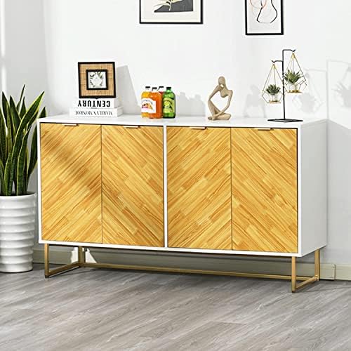 Modern Sideboard Buffet White Buffet Accent with 4