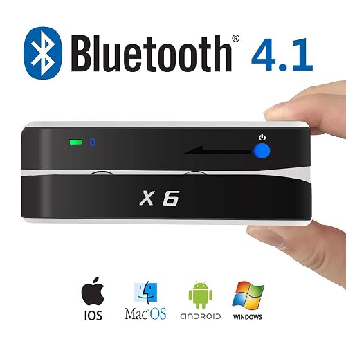 X6BT Bluetooth Magnetic Card Reader Writer - 3 Track Encoder For VIP Cards
