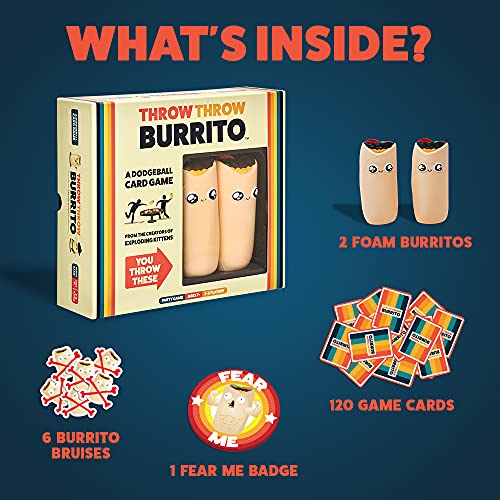 Throw Throw Burrito by Exploding Kittens - A Dodgeball Card Game - Family-Friendly Party Games - for Adults, Teens… - Image 4