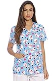 217V-14-S Dreamcrest Women's Scrub Tops / Holiday Scrubs / Nursing Scrubs