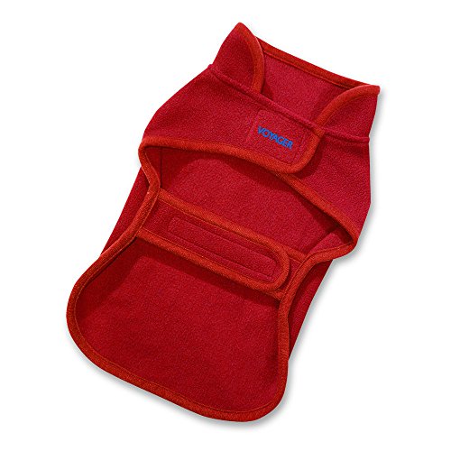 Best Pet Supplies 251-RD-L Voyager Windproof Fleece Pet Jacket, Large, Red