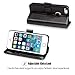OCASE Wallet Case for iPhone SE 2016 Edition/iPhone 5S/ iPhone 5 [Card Slot] [Kickstand] Leather Wallet Flip Case for Old iPhone SE/5S/5 Devices - Black