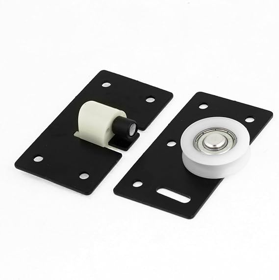 Aexit Rectangular Black Cabinet Hardware Iron Plate 33mm Sliding