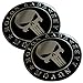 ALUMINUM 2nd Amendment Decal Sticker Bumper Molon Labe Right To Bear Arms NRA (Molon Labe Dome Shape (2 Pack))