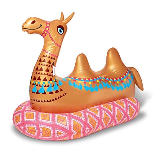 Play Day Mega Inflatable Ride-On Camel Pool Float / Beach Float / River Float / Lounger