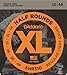 D'Addario Guitar Strings - XL Half Rounds Electric Guitar Strings - Semi-Flat Wound - Bright Tone, Smooth Feel, Reduced Finger Noise - EHR310 - Regular Light, 10-46