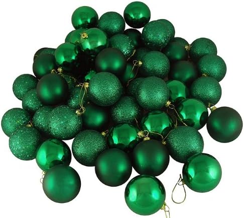 96ct Incassable Vert Emeraude 4 Boules De Noël Décorations