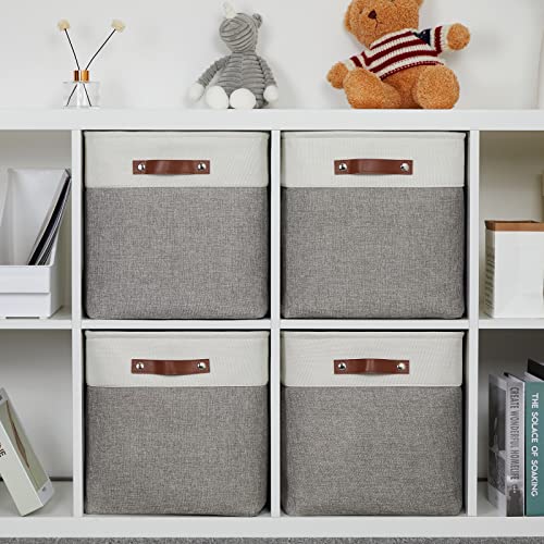 DULLEMELO Cube Storage Baskets,13 x 13 x 13 inch Fabric Storage Cubes
