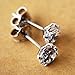 CZ Stud Earrings 925 Sterling Silver 18K Gold Plated Round Cubic Zirconia Hypoallergenic Set