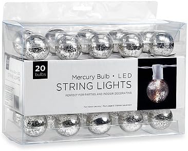 20-Bulb Mercury Ball LED String Lights