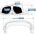 Sunnec Swim Goggles, Large Frame Swimming Goggles with Anti-Fog, UV Protection, Free Protection Case, Adjustable Strap for Adult Men Women Youth Kid