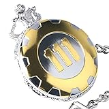 Fallout 4 Vault 111 Quartz Necklace Gold on Silver Case Men Pocket Watch