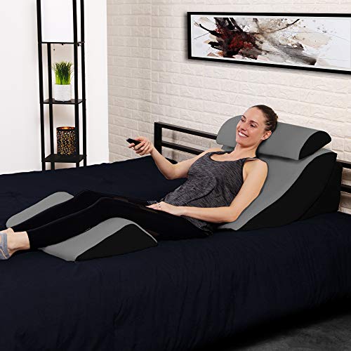 Avana Orthopedic Support Pillow Kind Bed Comfort System, Grey/Black - Thumbnail 2