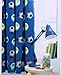 BLUE SOCCER DRAPES TO MATCH DUVET 66 X 72