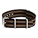 Clockwork Synergy Premium Nylon Ballistic Watch Straps bands Stainless Steel Hardware (20mm, Black/Green/Red)