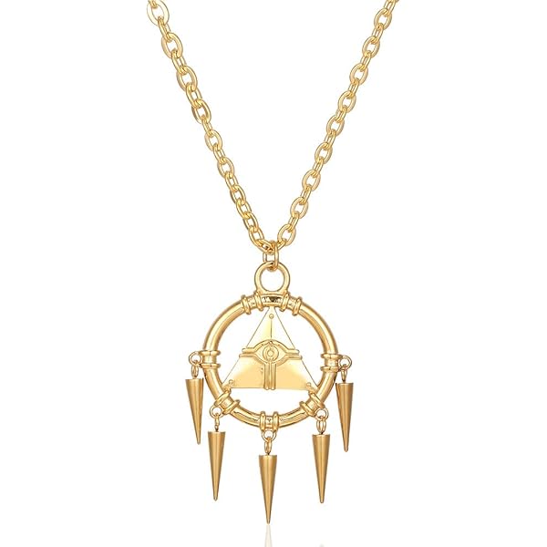 OfficialOtaku Yugi Millennium Puzzle Pyramid Cosplay Pendant Chain Necklace 