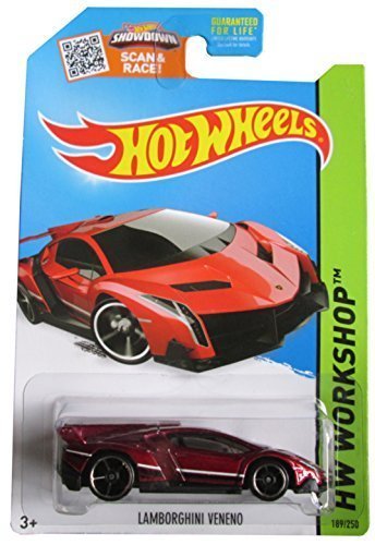 Hot wheels, 2015 hw workshop, lamborghini veneno [maroo…
