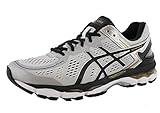 ASICS Men's Gel Kayano 22 Running Shoe, Silver/Black/Gold, 12 M US