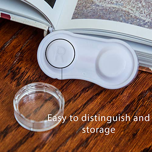 15 Pack Contact Lens Case,DanziX Travel Colorful Contact Holder Container No Leak Soak Storage Kit with 3 Pack Tweezer Tool,3 Pack Remover Plunger and 3 Pack Mini Bottle