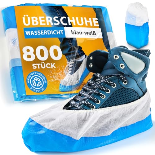 ISC Hygiene & Safety Schuhüberzieher – Rutschfest, 800 Stk., Blau-Weiß