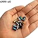 Longbeauty 6 Pair Stainless Steel Screwe Flesh Tunnel Expander Eer Plug Gauge Earlets 6 Colors 22MM