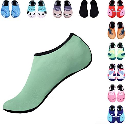 Water Shoes for Women Men Kids,YOOKOO Durable Sole Barefoot Water Skin Shoes Aqua Socks For Beach Pool Sand Swim Surf Yoga Water Aerobics
