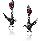 Crow Earrings for Women Gothic Crow Earrings