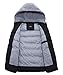 ZSHOW Men's Puffer Vest Removable Hooded Vest Outdoor Winter Vest