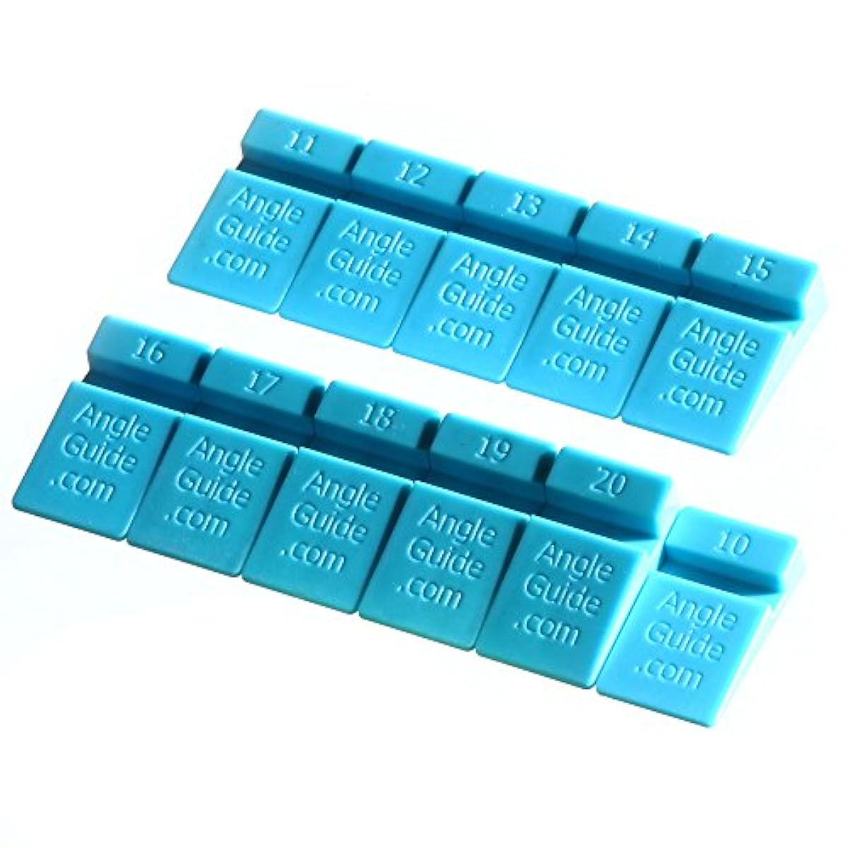 10 To 20 Angle Guides Set For Sharpening Knife On Stone Blue Angle