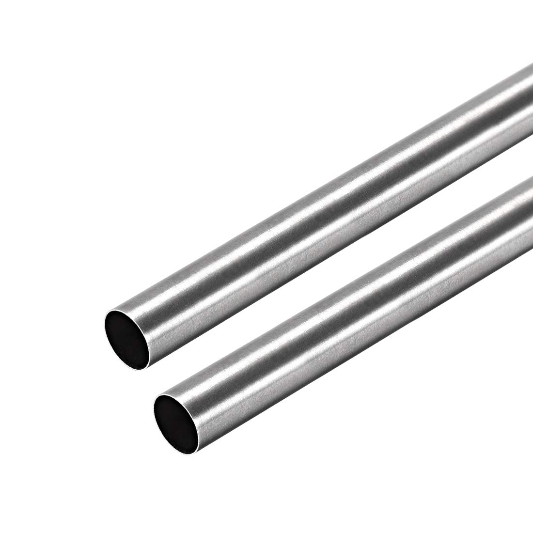 uxcell 304 Stainless Steel Round Tubing 9mm OD 0.2mm Wall Thickness 250mm Length Seamless Straight Pipe Tube 2 Pcs