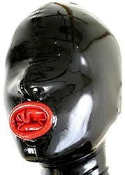 MMWMJWMB Latex Hood with Inner Red Mouth Condom