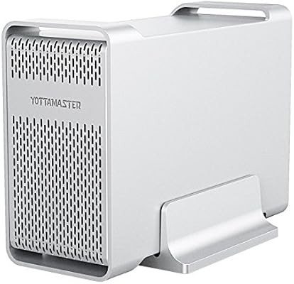 Raid & 20TB] Yottamaster 2 Bahías Raid Carcasa Disco Duro 3.5